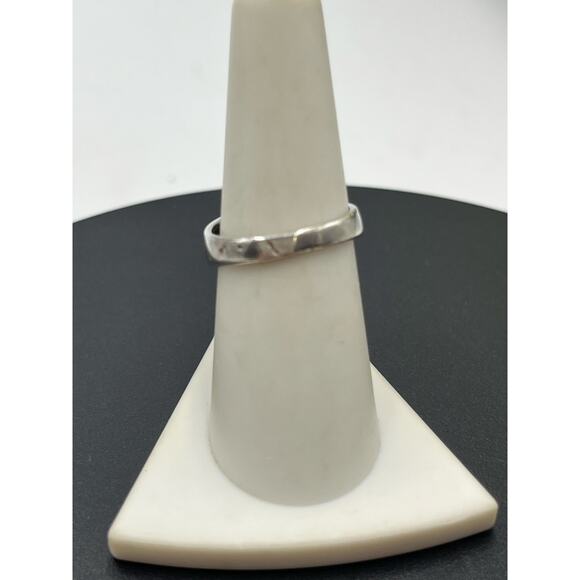 Native Vintage Sterling Silver Oval Bezel Turquoise Ring Openwork Band Size 8 - Picture 14 of 15